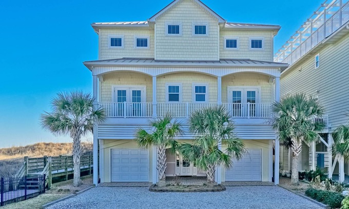 Ocean Isle Beach House | 6 bed/6 baths, elevator, Oceanfront, private pool, linens & towels included!
