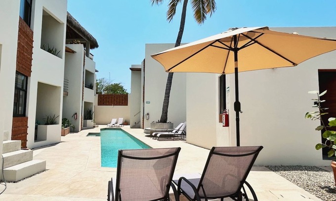Brisas de Zicatela Apartment | 601 | Starlink | 2 min walk to beach