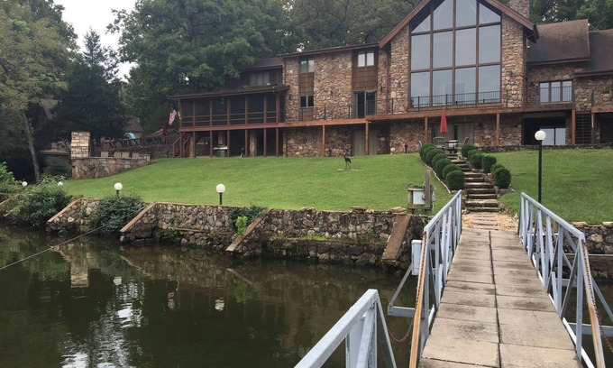 Osage Beach House | 7 BR, 7 BA, Lakefront Estate, Private Pool and Dock - plus new pickleball court