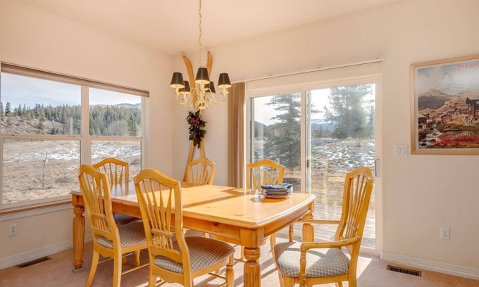 Breckenridge House | 7th Nt Free! Sunny End Unit. Fireplace, Patio, BBQ. Close to Shuttle/Gondola