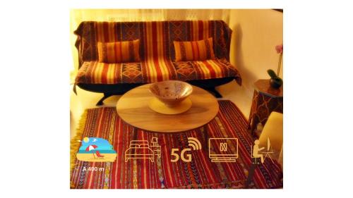 El Jadida Apartment | A 2 pas de la plage appartement cosy, confort, proche toutes commodités, Wifi haut débit, TV connectée, Netflix, Clim, Acte de mariage pour couple national