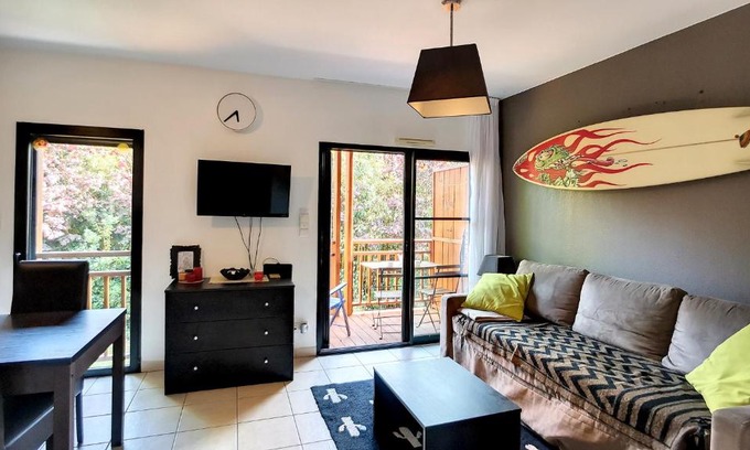 Messanges Apartment | A-Nature 01 Beau T2 dans résidence avec piscine et jardins