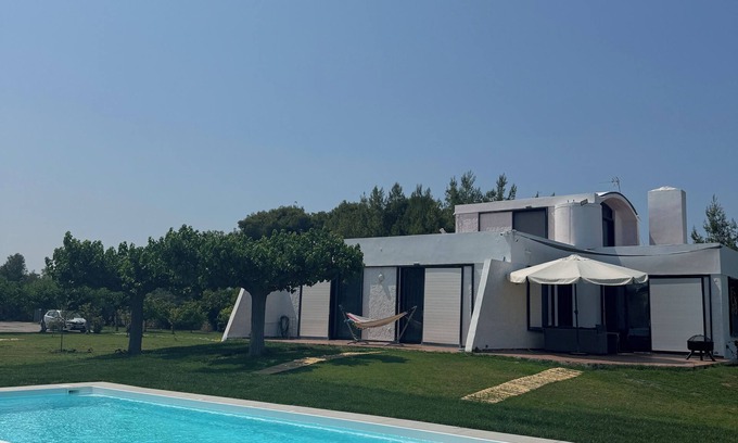 Chalcis House | A private,family-friendly estate with pool, garden,and all comforts—near the sea