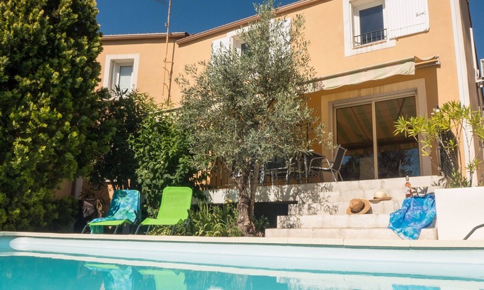 Beziers House | A quiet house private swimming pool and air cond near historical beziers center