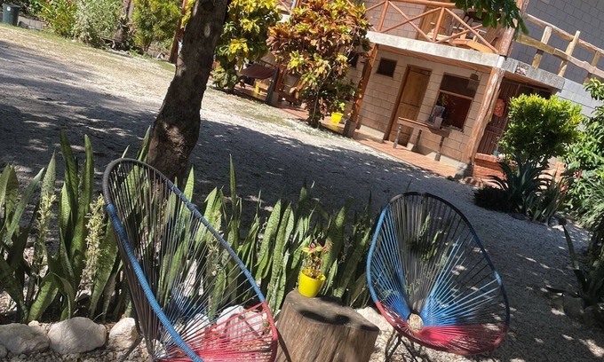 Marbella Cabin | A rustic lodge surrounded by garden, nestled in a jungle setting - double Room 1