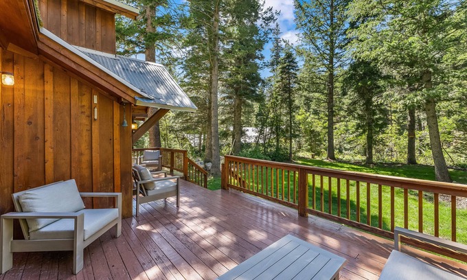 Sundance Cabin | Above It All - Serene Forest Setting, Backs to Stream, Flat Backyard, Updated