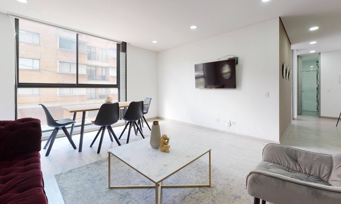Calle 100 Apartment | Acogedor Apartamento de 2 Habitaciones en Bogotá