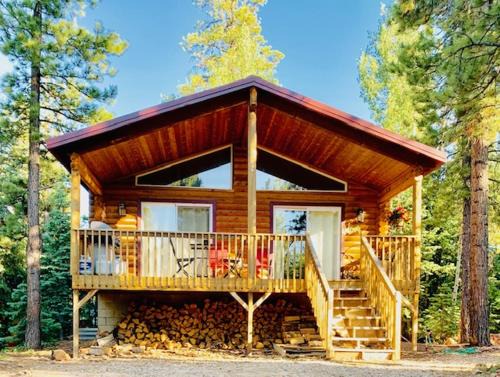 Meadow View Heights House | Adventure Awaits 3King Bed,2Bath Log Cabin in heart of Duck Creek Village!