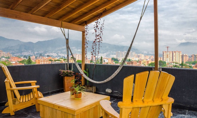Envigado Apartment | Airy Penthouse with Private Rooftop Terrace in a Quaint Colombian Neighbourhood