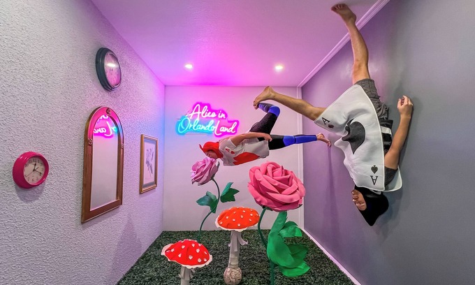 Kissimmee House | Alice in Wonderland Themed house with Illusion Room, Private Pool in Kissimmee
