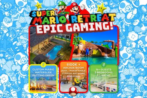 Rancho Santana Villa | ALL INCLUSIVE - SUPER MARIO RETREAT – EPIC GAMING GETAWAY WITH ARCADES, THEMED