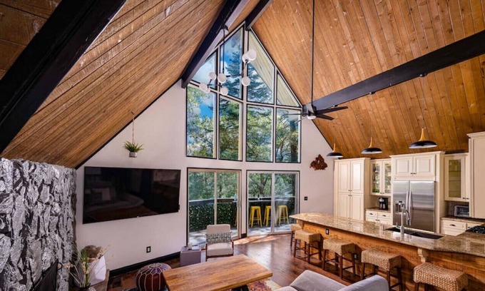 Lake Arrowhead House | Alpine Vista Chalet - Open | Nature | Play | Modern Vibe