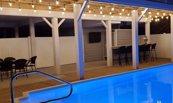 Holden Beach House | Amazing beach retreat great for family fun and relaxing at the bar by the pool