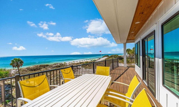 Miramar Beach House | Amazing New Beachfront Home, Incredible View, Heated Pool, Hot Tub, Elevator!