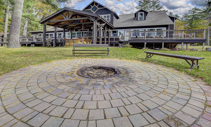 St Germain Cabin | Amazing, sleeps 26, covered lakeside, bar, beach, Big St Germain Lake