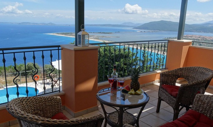 Lefkada Villa | Amazing view to Ionio sea- Sunrise and Sunset