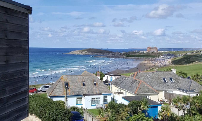 Newquay Apartment | Amazing views of Fistral Beach with secure parking for 2 vehicles