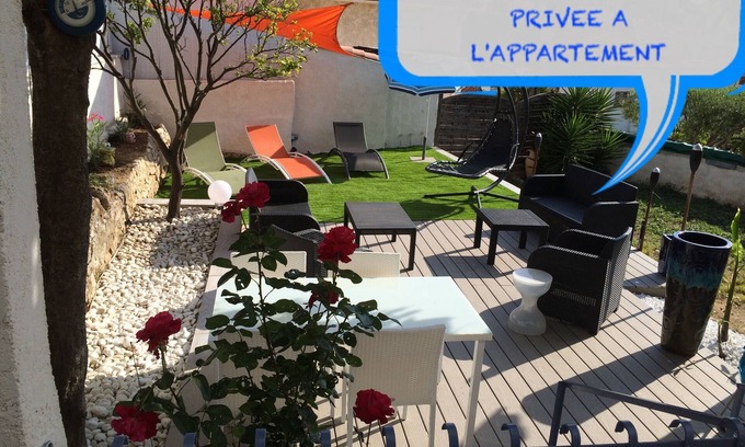 Antibes Apartment | ANTIBES 3 STAR APARTMENT AIR CONDITIONED 2 BEDROOMS TERRACES GARDEN PARKING
