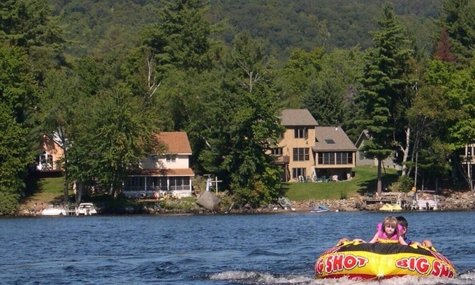 Schroon Lake Ski Chalet | Any season enjoy what the lake has to offer - swimming, skiing, fishing,