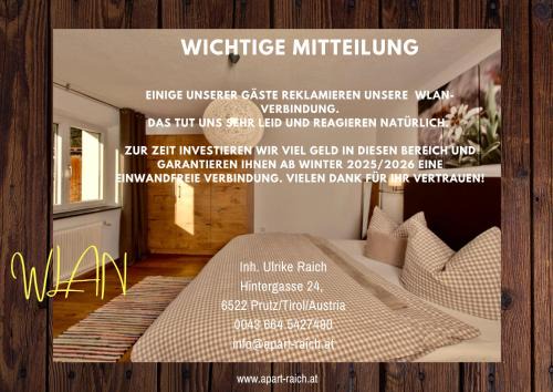 Prutz Apartment | Apart Raich