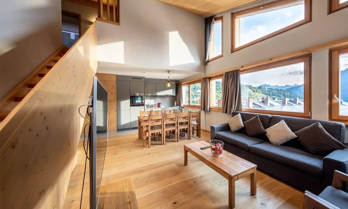 Vercorin Apartment | Apartment 4 Rooms 8 People Duplex Deluxe