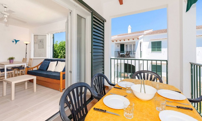 Cala en Forcat Apartment | Apartment 'Biniforcat' with Mountain Views, Shared Pool and Private Terrace