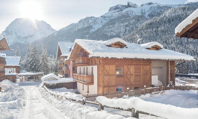 Canazei Apartment | Apartment "Casa Dino - Sass Pordoi" in the Middle of a Fantastic Mountain Scenery