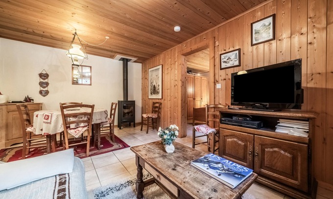 Saint-Jean-dʼAulps Apartment | Apartment 'Chalet Ermena' with Mountain View and Wi-Fi