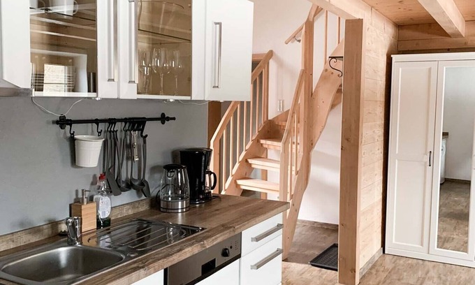 Schoenau am Koenigssee Apartment | Apartment Aschauer, 50sqm, combined living room/bedroom over 2 levels, balcony