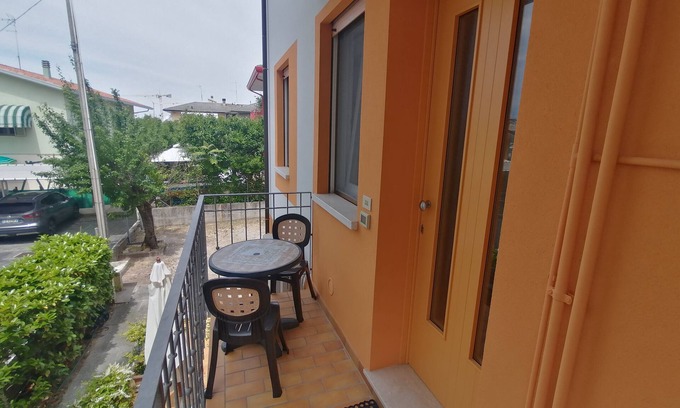 Jesolo Apartment | Apartment 'Euroholiday Village 3A' with Private Terrace, Shared Garden and Wi-Fi