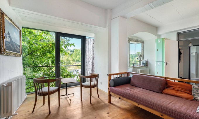 Pirna Apartment | Apartment 'Feher' with Mountain View, Shared Garden and Balcony