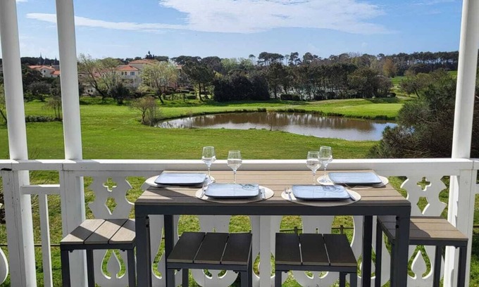 Bourgenay Apartment | Apartment with breathtaking views of the Golf course, 10 minutes from the beautiful Veillon beach