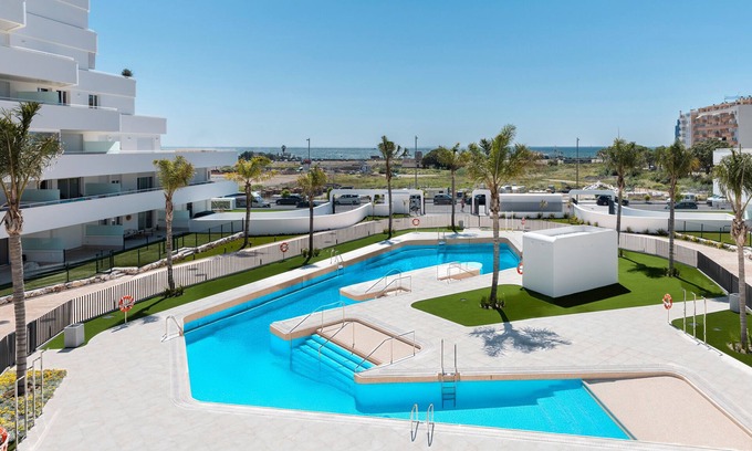Torre del Mar Apartment | Apartment 'Horus 051' with Sea View, Wi-Fi and Air Conditioning