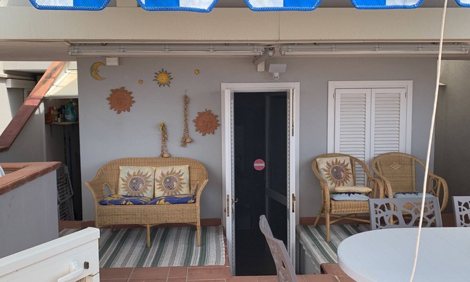 Santa Cesarea Terme Apartment | Apartment 'I Due Soli' with Sea View, Wi-Fi and Air Conditioning