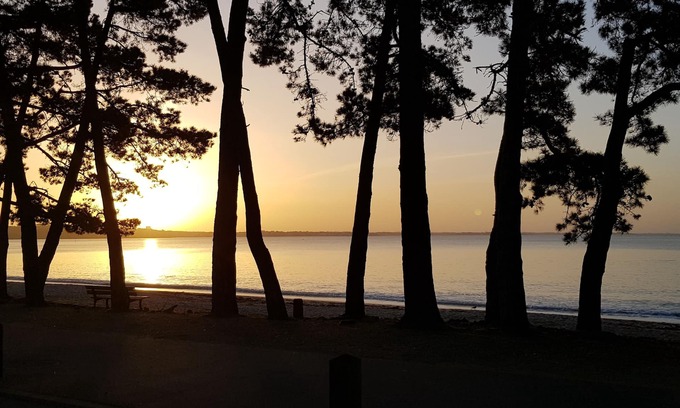 Fouesnant Apartment | Apartment in luxury residence with pool facing the sea