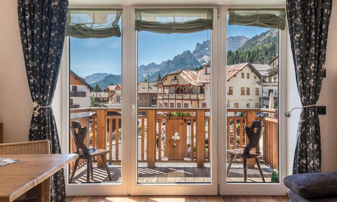 Campitello di Fassa Apartment | Apartment 'Mia' with Mountain View, Private Terrace and Wi-Fi
