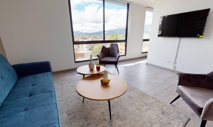 Chico Norte III Apartment | Apartment on the 9th floor of the Kappadocia building in Bogota
