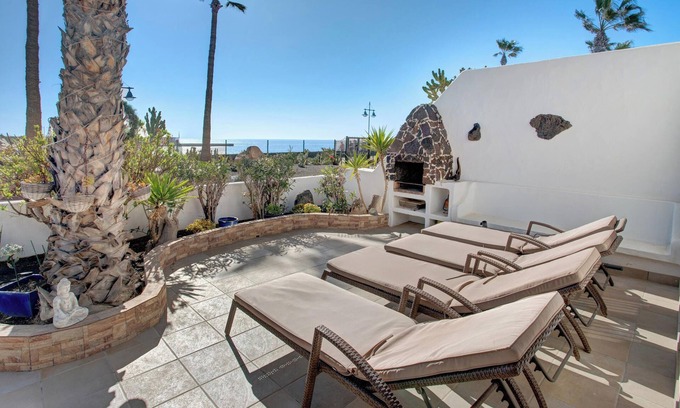 Playa Blanca Apartment | Apartment Puerto Chico P with Sea View, Pool, Terrace & Wi-Fi
