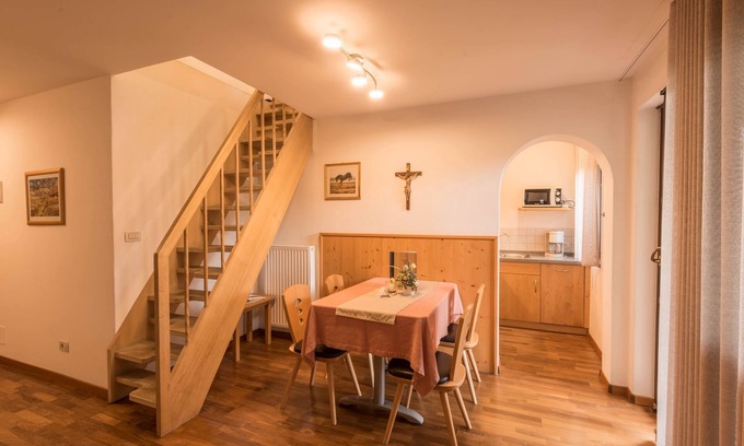 Kastelruth Apartment | Apartment “Trocker Kastelrut 12” near Seiser Alm with Balcony, Whirlpool & Sauna