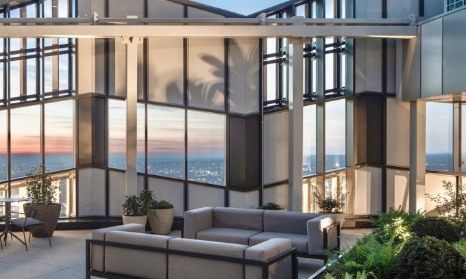 Fairfield Apartment | Apartment with Workspace and Sky Library