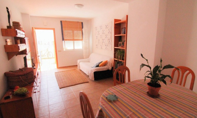 San Jose Apartment | Apartment with pool near the beach and a park with sports facilities.