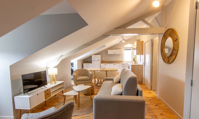 Chatel-Guyon Apartment | Appartement-6 personnes-Famille-Salle de bain