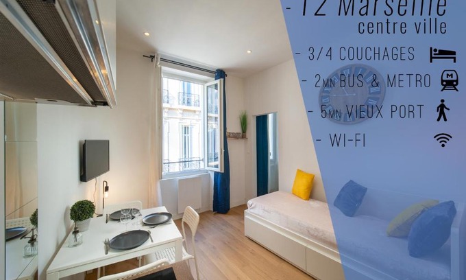 Palais de justice Apartment | Appartement au cœur de Marseille Vieux Port