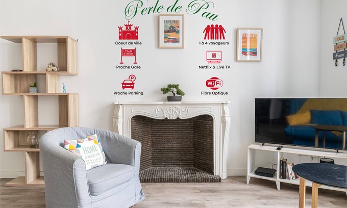 Centre Ville Apartment | Appartement au coeur de Pau moderne et cosy, parfait pour une escapade unique !