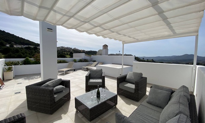 Alhaurin el Grande Apartment | Appartement Attique 3 Terrasses sur Jardin Tropical et Golf