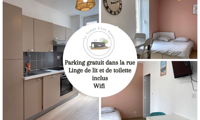 Roanne Apartment | Appartement Le Temps D'une Pause 5 mns Bords de Loire