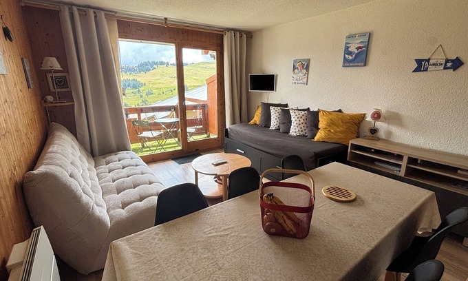 Les Saisies Apartment | Appartement Les Saisies Centre-balcon Sud-rdjard 5pers-34m2