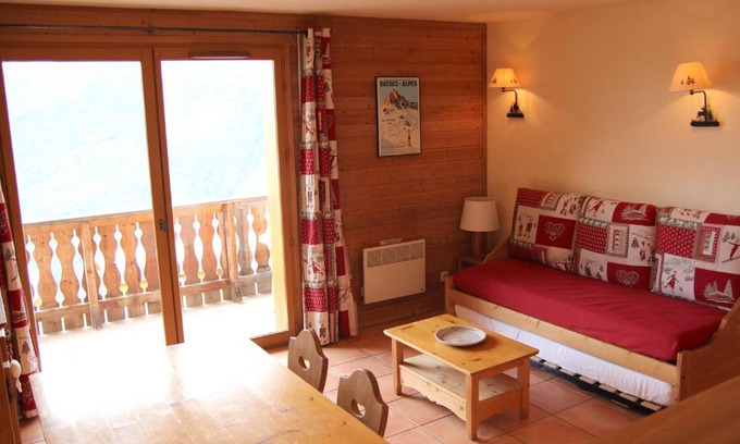 Pra Loup Apartment | Appartement montagne 1 chambre, 6 pers, calme, près télécabine - FR-1-165A-53