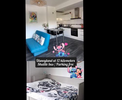 Crecy-en-Brie Apartment | Appartement studio O fil de l'O à 12 kilomètres de Disneyland Paris