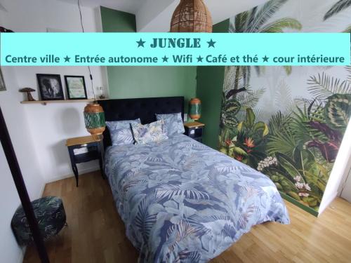 Vitre Apartment | Appartement T2 "JUNGLE" Centre Ville de VITRÉ au calme coté cour